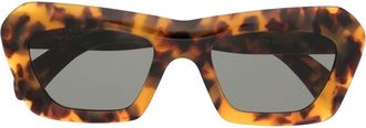 Retro Superfuture Zenya cat-eye frame sunglasses - women - Acetate - One Size - Brown