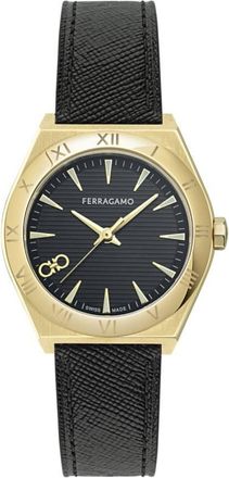 Ferragamo Vega Upper East Quartz Black Dial Ladies Watch SFZB00124