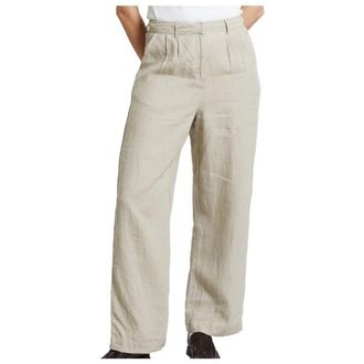 Dedicated Pants Vickleby Linen Freizeithose f&uuml;r Damen | beige