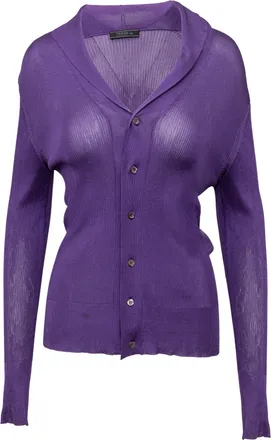 Prada Prada zijden top met ribbels - jaren 10