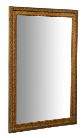 Biscottini International Biscottini - Espejo Espejo De Pared Y Espejo Colgante Vertical/horizontal L60xpr4xh90 Cm Acabado En Oro Antiguo