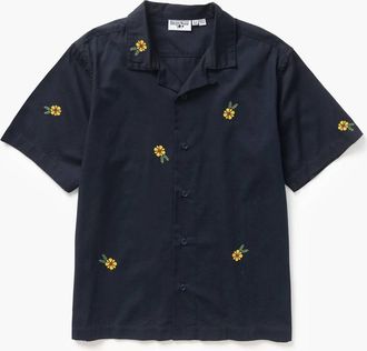 Service Works Mens Cross Stitch Shirt In Dark Night