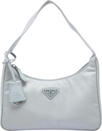 Prada Pre-owned Borsa a Spalla in Nylon - - Pre-owned - Donna - Grigio - ONE SIZE