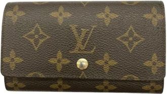 Louis Vuitton Pre-owned Wallets, female, Brown, Size: ONE SIZE Pre-owned Canvas Wallet