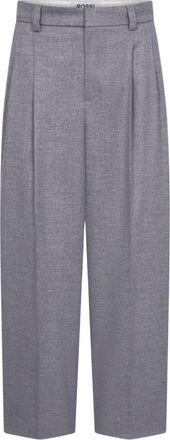 Rossi Noa Crop Cashmere Touched - Dames - Vrijetijds broeken - Grijs - S - Wol - Broeken