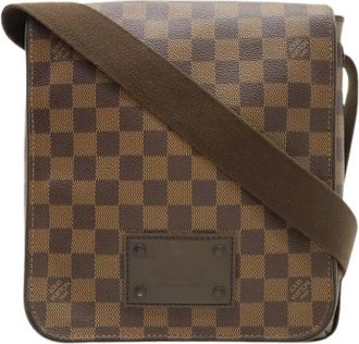 Louis Vuitton Pre-owned Cross Body Bags, female, Brown, Size: ONE SIZE Pre-owned Damier Brooklyn PM Shoulder Bag