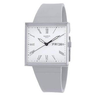 Swatch What if Quartz White Dial Unisex Watch SO34M700