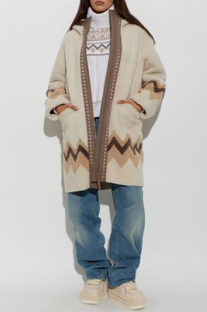 Bogner Niva L Shearling Coat, Womens, Cream