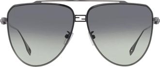 Fendi Green Pilot Ladies Sunglasses FE40122U 14P 59