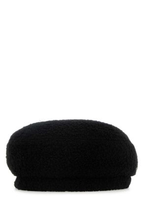 Helen Kaminski Black Teddy Fabric Hailie Hat