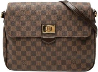 Louis Vuitton Pre-owned Rosebery Schoudertas - Dames - Vintage Schoudertas - Bruin - ONE Size - Leer - Vintage