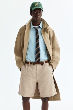 H&M Relaxed Fit Cotton Chino Shorts in Beige at Nordstrom, Size X-Large