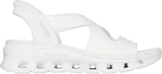 Skechers Glide-Step - Everyday Glide Sandals Womens US White Slingback GAL743