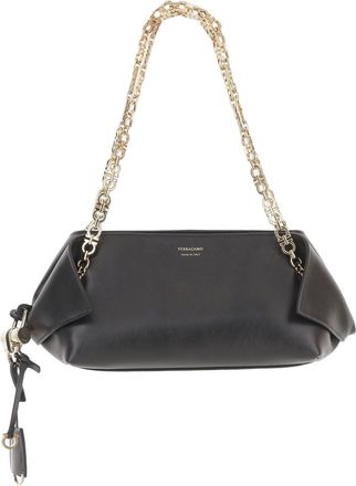 Ferragamo Calfskin Leather Shoulder Bag