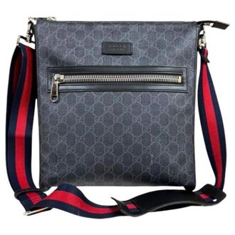 Gucci Pre-owned Canvas Schoudertas - Heren - Vintage Schoudertas - Zwart - ONE Size - Vintage