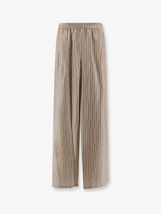 Max Mara Pantaloni Ladino in seta a righe - MAX MARA - gender_Woman