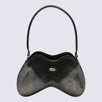 Diesel Black Denim Double D Shoulder Bag