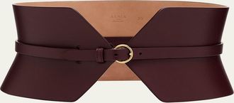 Alaia Buckle Wide Bustier Belt