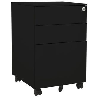 vidaXL Armario Archivador Acero Negro 39x45x60 Cm Vidaxl