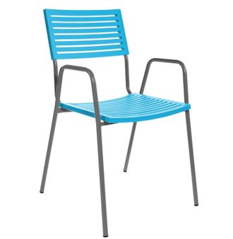 Schubiger M&ouml;bel Gartenstuhl Bodensee Lamello mit Armlehne