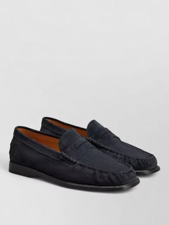 Tod's suede gathered loafers