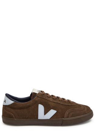 Veja Volley Brushed Suede Sneakers - Brown - 41 (IT41 / UK8)