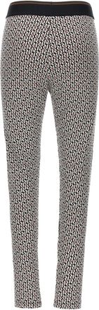 Paco Rabanne Logo-Monogram Leggings - Black