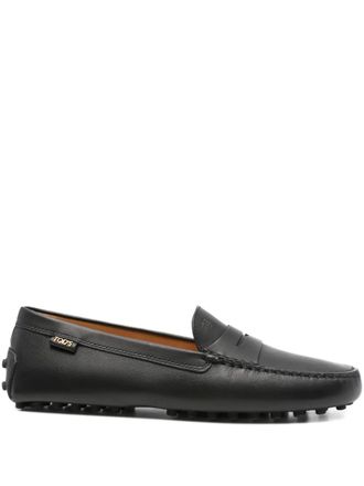Tod's Loafers met logodetail - Zwart