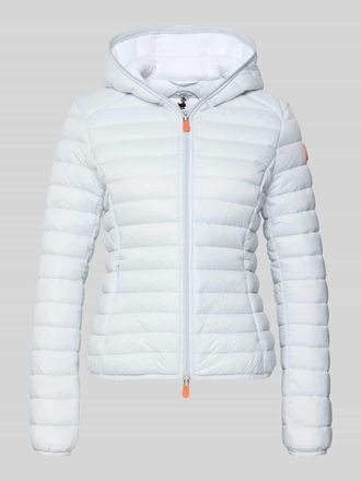 Save The Duck Slim Fit Steppjacke im Zweiwegerei&szlig;verschluss Modell Daisy in Stein, Gr&ouml;&szlig;e XXL