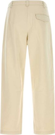 A.P.C. Mens Renato Trousers Beige Cotton Polyester
