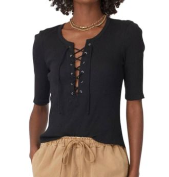 Xirena Terra Tee Top In Black