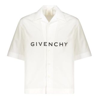Givenchy Short Sleeve Shirts, male, White, Size: XS Short Sleeve Shirt