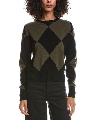 Brodie Avery Argyle Crewneck Cashmere Sweater