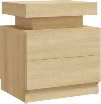 vidaXL Vidaxl - Mesita de noche madera de ingeniería roble Sonoma 45x35x52 cm