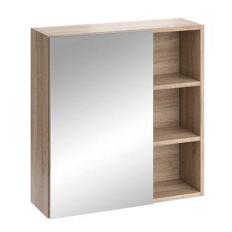 Vicco Armario Con Espejo Para Ba&ntilde;o Senyo, Sonoma, 62 X 64 Cm