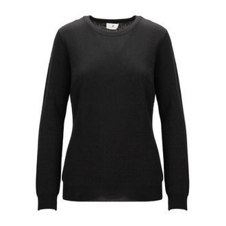 Elisabetta Franchi Round-neck Knitwear, female, Black, Size: L Round-neck Knitwear