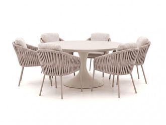 Suns + 15% kassakorting | SUNS Nappa/Nova &oslash;170cm dining tuinset 7-delig