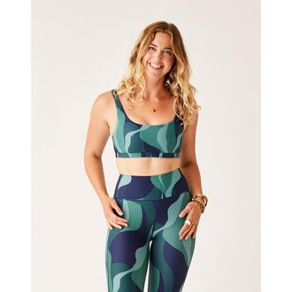 Carve Designs Korbyn Compression Top D-DD Cup in River Stripe at Nordstrom, Size Small P