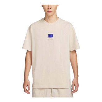 Nike Sportswear Label T-Shirt Asia Sizing Light Brown FZ5393-104