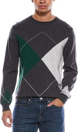 Brodie Argyle Wool & Cashmere-Blend Crewneck Sweater
