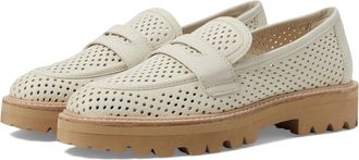Dolce Vita Malila Loafers Womens Off White Leather Slip On Shoes HTAT1725