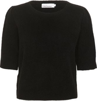 Karen by Simonsen Effen Trui Meteoriet - Dames - Ronde hals truien - Zwart - 2XL - Truien & Vesten