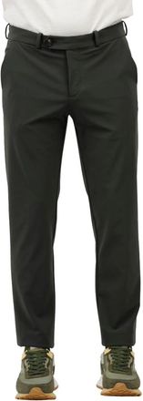 Roberto Ricci Design Broek met omgeslagen zoom - Heren - Nette broeken - Groen - XL - Broeken