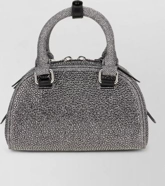 Diesel 1dr dome mini crystal-embellished crossbody bag