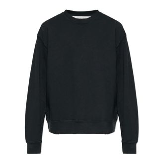 Golden Goose Sweatshirts, male, Black, Size: XL Logo Sweatshirt