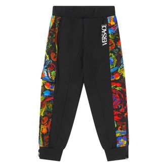 Versace Kaleidoscopic Barocco Joggers - male - Versace - Sweatpants - Multicolor - 8 Y - Kids