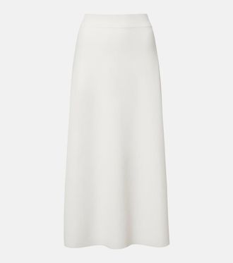 Max Mara Cr&ecirc;pe midi skirt