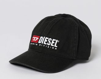 Diesel Cappello in twill di cotone con logo ricamato