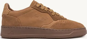 Autry MEDALIST LOW SNEAKERS IN BROWN SUGAR NUBUCK LEATHER AND SUEDE