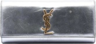 Saint Laurent Pre-owned Vintage Clutch - - Pre-owned - Donna - Grigio - ONE SIZE